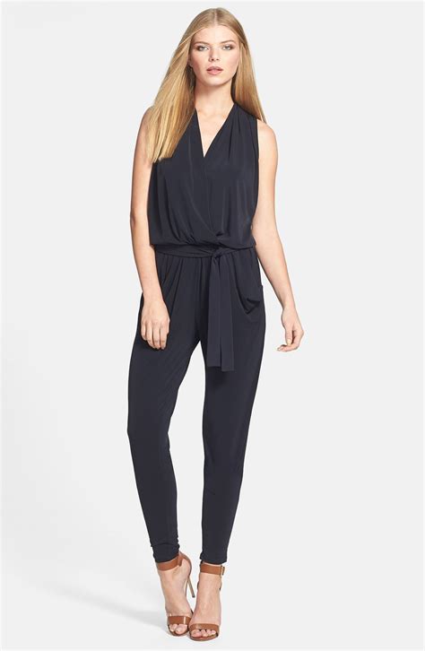 michael kors sleeveless belted jumpsuit.